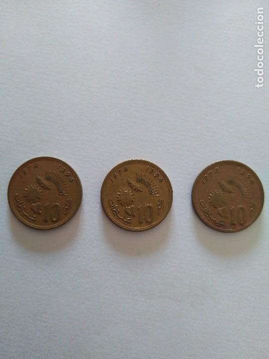 Monedas antiguas de &Aacute;frica: 3 MONEDA 10 DIRHAM MARRUECOS - Foto 1
