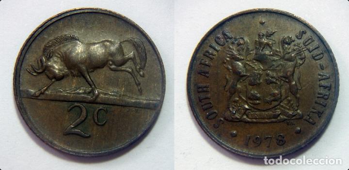Moedas antigas de &Aacute;frica: MONEDA DE  SUD AFRICA 2 CENTAVOS A&Ntilde;O 1978