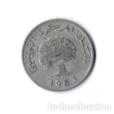 Monedas antiguas de África: 5 MILIM TÚNEZ 1983 CIRCULADA. Lote 89819008