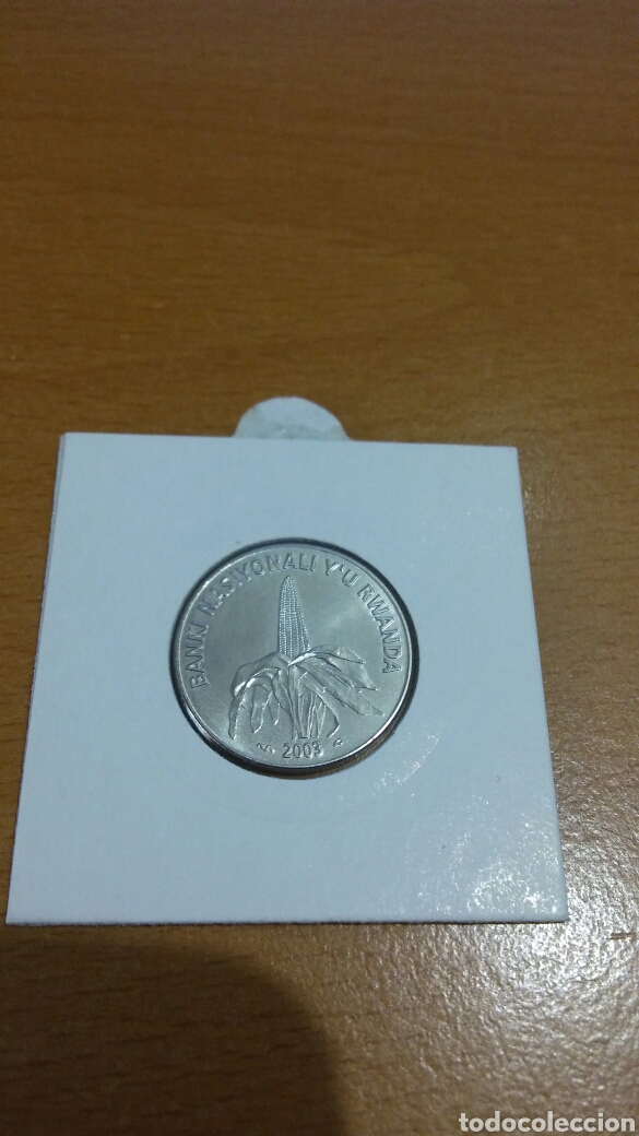 Monedas antiguas de &Aacute;frica: Moneda de rwanda 50 m. 2003 - Foto 1