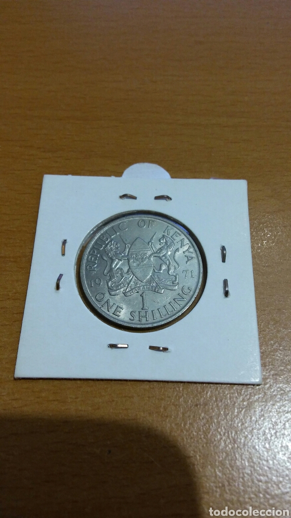 Monedas antiguas de &Aacute;frica: Moneda Kenia 1 shilling 1971 - Foto 2