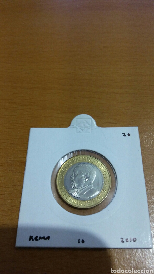 Monedas antiguas de &Aacute;frica: Moneda Kenia 10 shilling 2010 - Foto 1