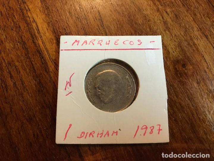 Monedas antiguas de &Aacute;frica: MARRUECOS 1 DIRHAM 1987 KM 88 - Foto 1