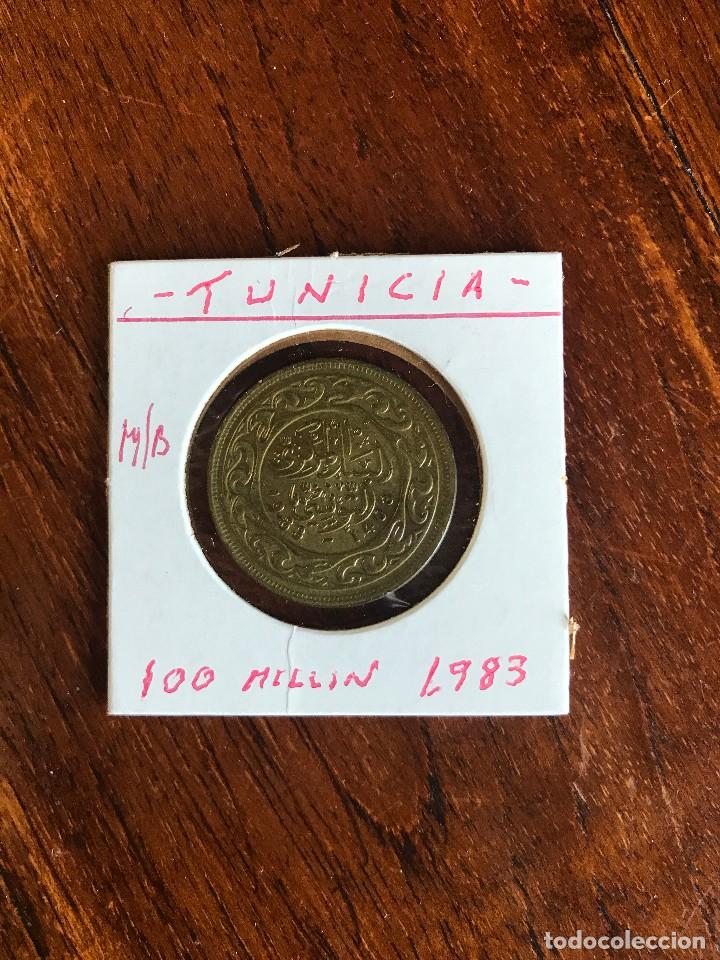 Old Coins of Africa: TUNEZ (TUNICIA) 100 MILLIM 1983 BC  KM 309