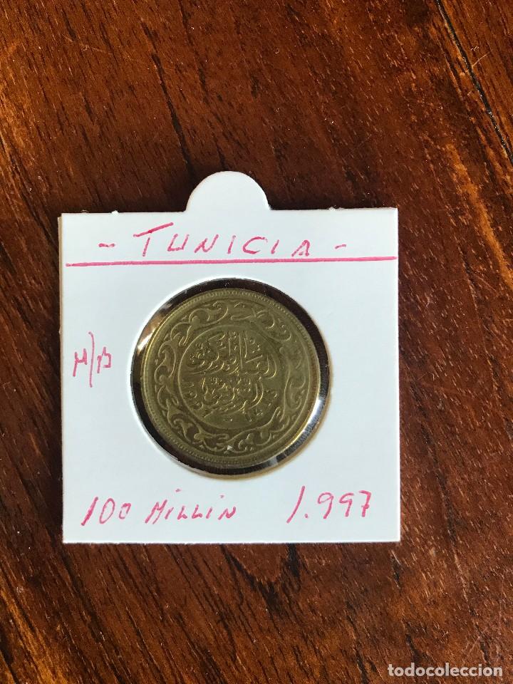Old Coins of Africa: TUNEZ (TUNICIA) 100 MILLIM 1997 MBC KM 309