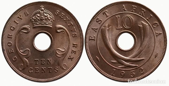 Old Coins of Africa: EAST AFRICA 10 CENTAVOS 1952