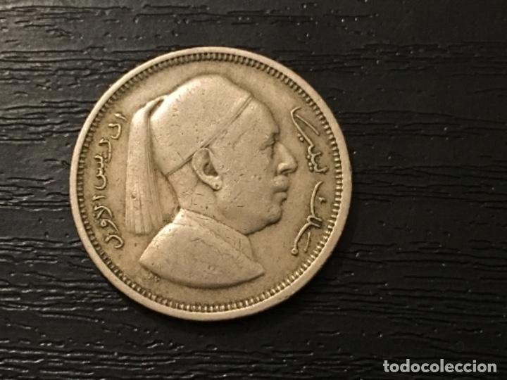Monedas antiguas de &Aacute;frica: Moneda 1 piastra Libia 1952 - Foto 2