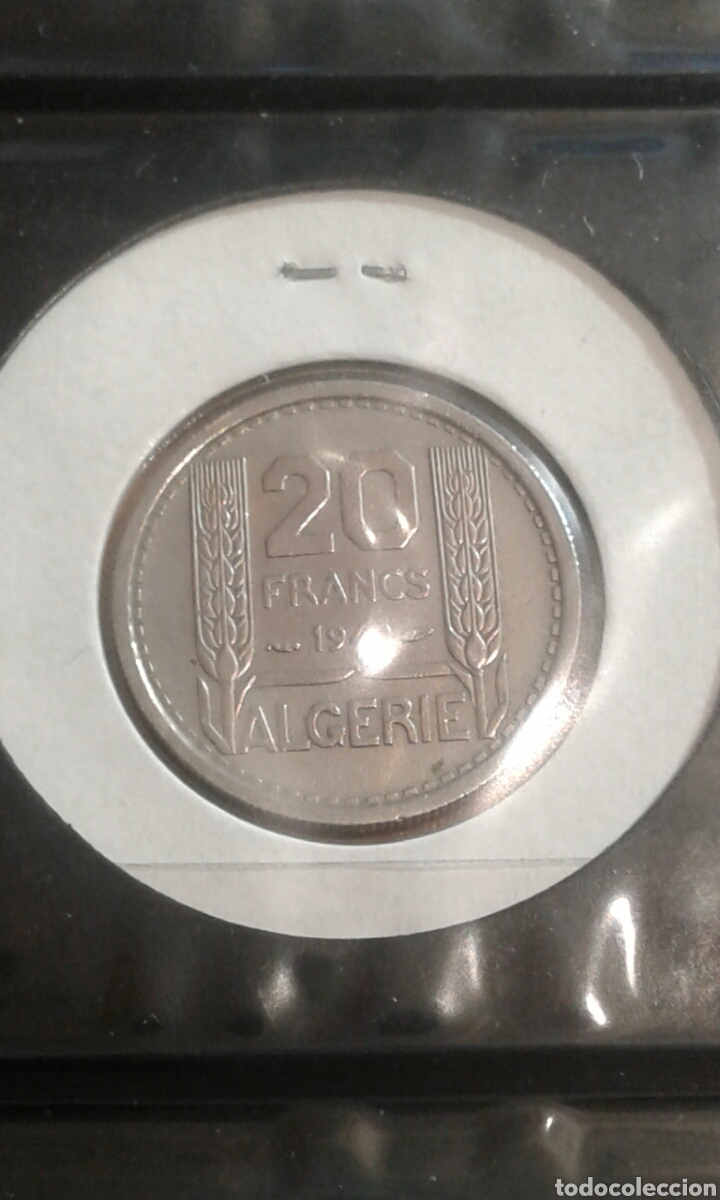 Monedas antiguas de &Aacute;frica: Algeria 20 francos 1948 ebc - Foto 2