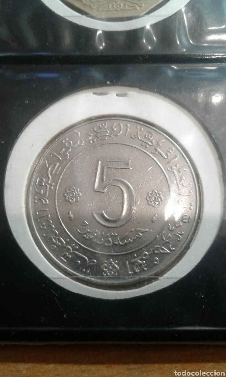 Monedas antiguas de &Aacute;frica: Algeria 5 d inars 1974 sc - Foto 2