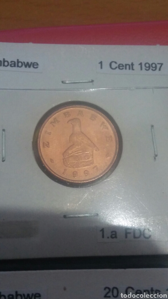 Monedas antiguas de &Aacute;frica: Zimbabwe 1 cent 1997 sc km1a - Foto 1