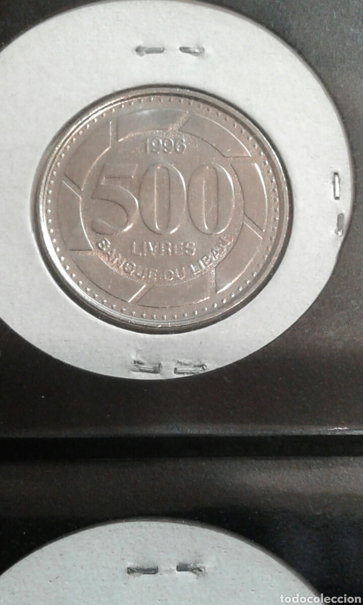 Monedas antiguas de &Aacute;frica: L&iacute;bano 500 libres 1996 sc - Foto 2