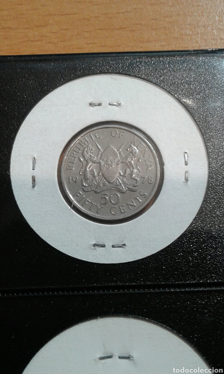 Monedas antiguas de &Aacute;frica: Kenia 50 cent 1978 sc - Foto 2