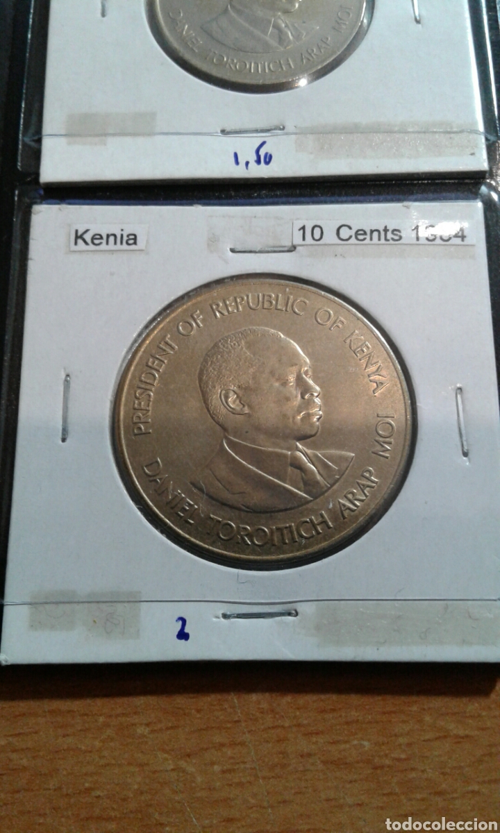 Monedas antiguas de &Aacute;frica: Kenia 10 cent 1984 sc - Foto 1