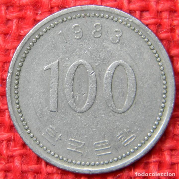 Monedas antiguas de &Aacute;frica: Corea del sur - 100 Won - 1983 - Foto 3