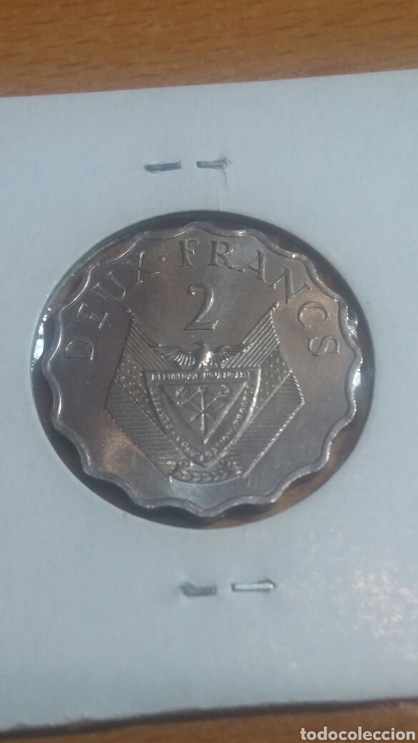 Monedas antiguas de &Aacute;frica: Ruanda 2 francos 1970 sc - Foto 2