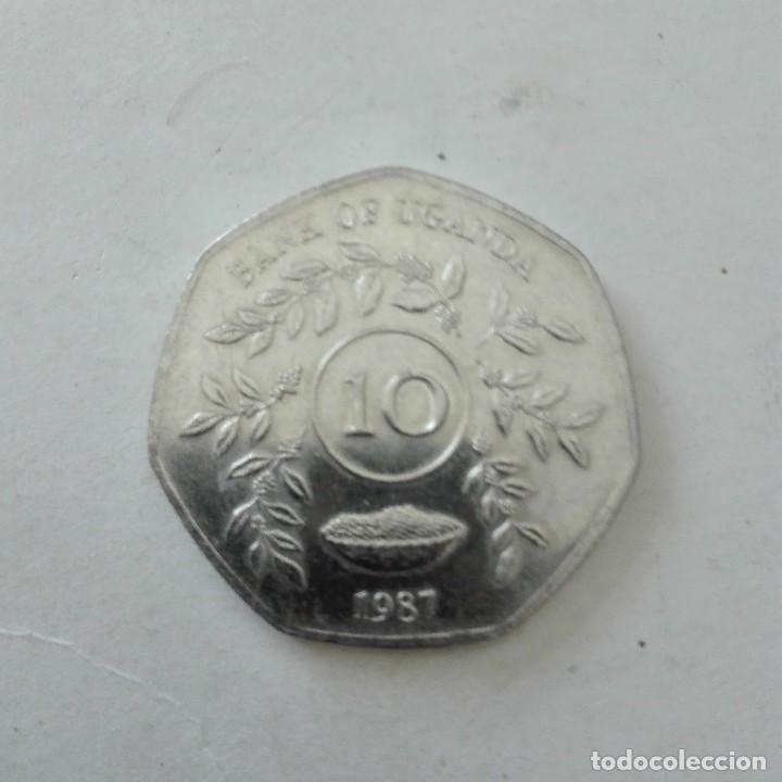 Monedas antiguas de &Aacute;frica: UGANDA 10  A&Ntilde;O DE 1987 - Foto 2