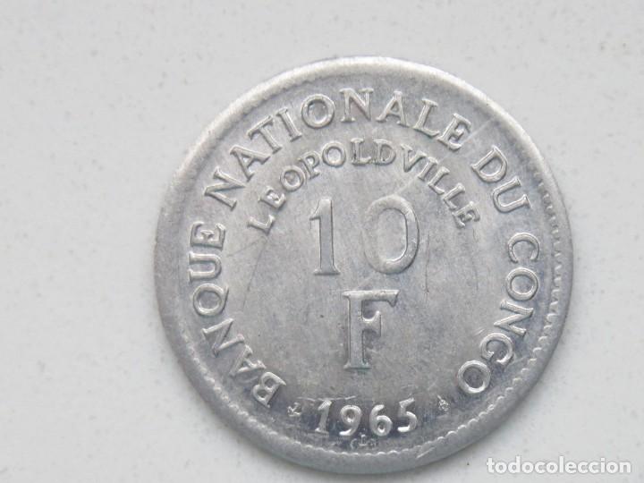 Monedas antiguas de &Aacute;frica: CONGO 10 FRANCS 1965 - Foto 2