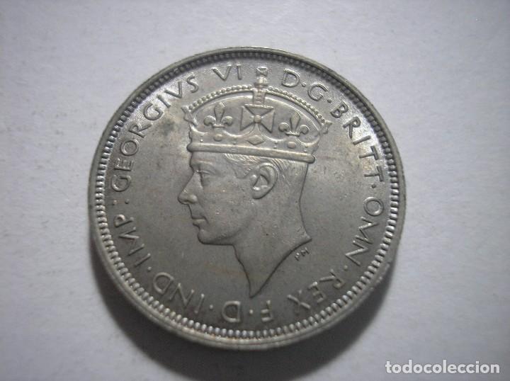 Monnaies anciennes d'Afrique: British West Africa 3 peniques 1938 sin circular brillo original
