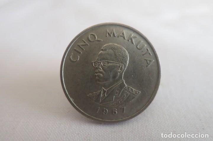 Monedas antiguas de &Aacute;frica: Congo 5 Makuta 1967 - Foto 1