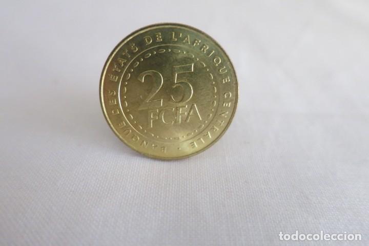 Monedas antiguas de &Aacute;frica: africa central 25 francos 2006