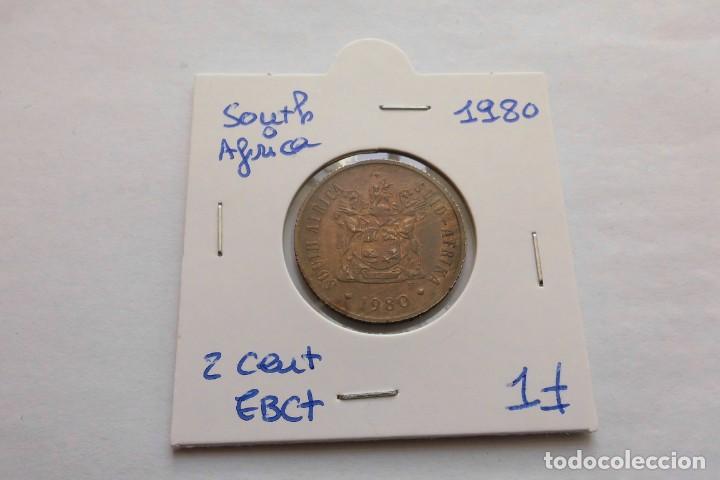 Monnaies anciennes d'Afrique: Sudafrica South Africa 2 Cent 1980