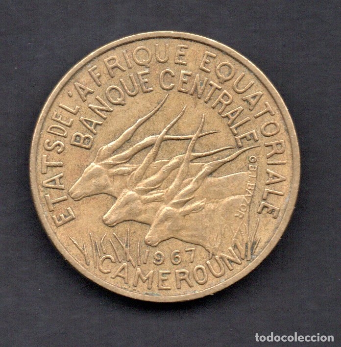 Old Coins of Africa: CAMERUN (CAMEROUN) - 10 FRANCOS 1967
