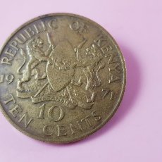 Monedas antiguas de África: MONEDA-REPUBLIC OF KENYA-TEN CENTS-1971-PERFECTO ESTADO-BRONCE-31 MM.D-