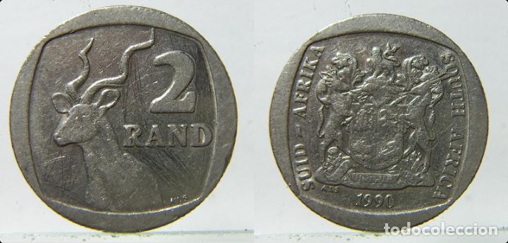 Monete antiche di Africa: MONEDA DE SUDAFRICA 2 RAND 1990