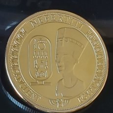 Monedas antiguas de África: BONITA MONEDA DE COLECCIÓN DE ORO DE LA REINA EGIPCIA NEFERTITI ( EDICIÓN LIMITADA ) REF S4 M. Lote 342266523
