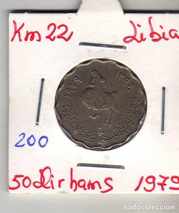 Monedas antiguas de &Aacute;frica: LIBYA 50 DIRHAMS 1979 - Foto 1