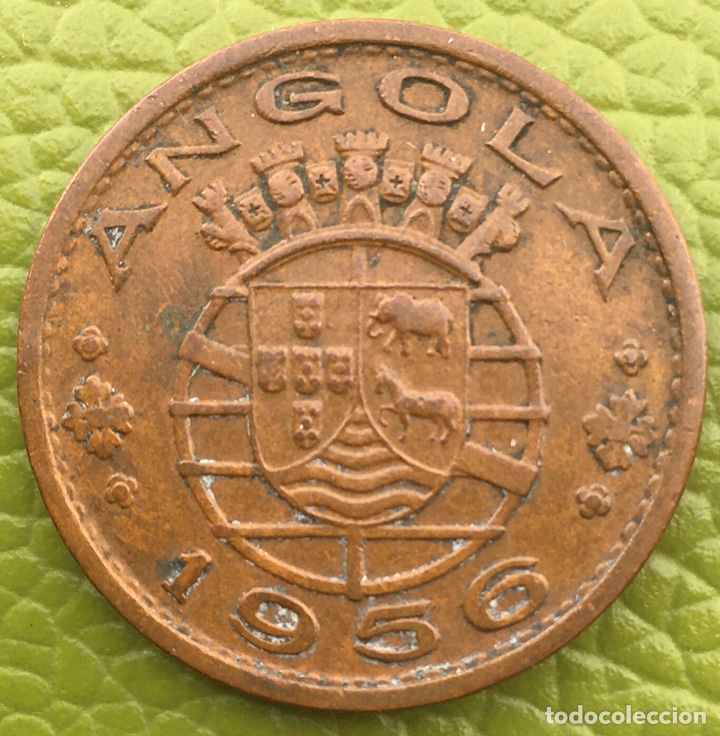 Moedas antigas de &Aacute;frica: ANGOLA.COLONIA PORTUGUESA. UN ESCUDO.1956.