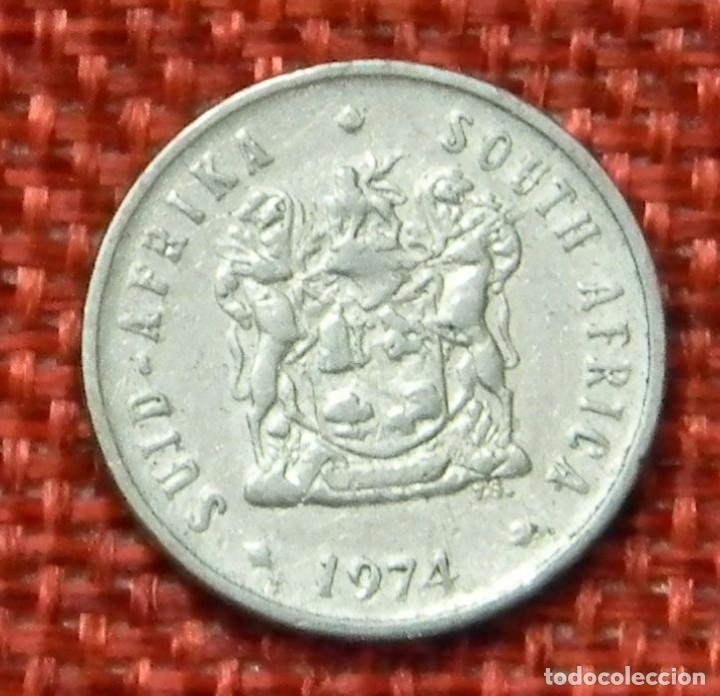 Moedas antigas de &Aacute;frica: SUD&Aacute;FRICA - SOUTH AFRICA - SUID AFRIKA - 5 CENTS - 1974