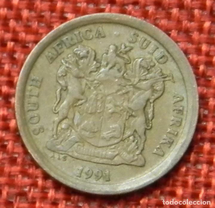 Moedas antigas de &Aacute;frica: SUD&Aacute;FRICA - SOUTH AFRICA - SUID AFRIKA - 5 CENTS - 1991