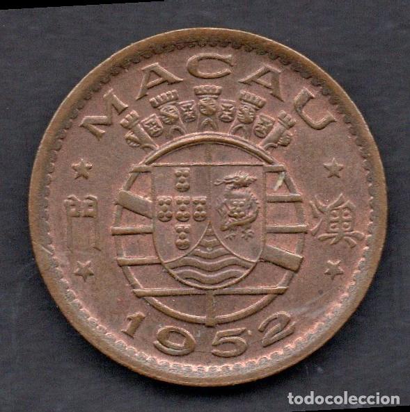 Monedas antiguas de &Aacute;frica: MACAO 10 AVOS 1952 - Foto 1