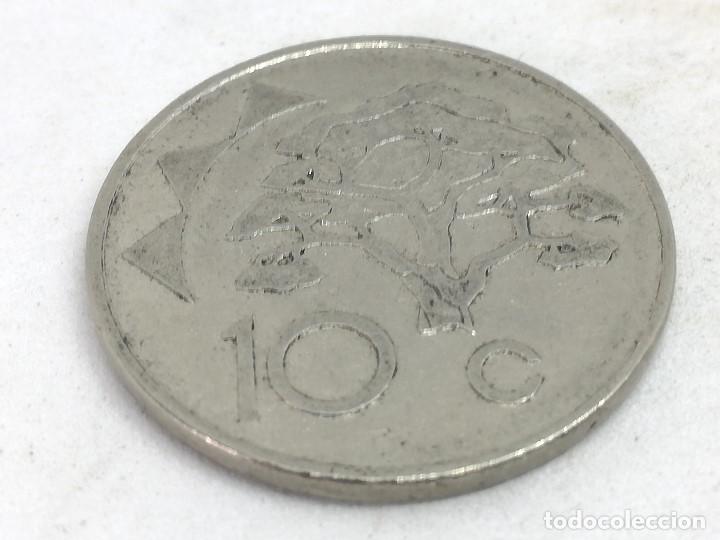 Monedas antiguas de &Aacute;frica: Moneda 1998. 10 C&eacute;ntimos. Namibia. KM 2. MBC - Foto 2