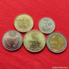 Monedas antiguas de África: LIBIA SERIE 50, 100 DIRHAM 1/4, 1/2 1 DINAR 2014 - 2017. Lote 198064941