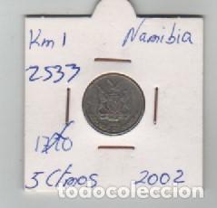Monedas antiguas de &Aacute;frica: MONEDA NAMIBIA 5 CENTAVOS 2002 - Foto 1