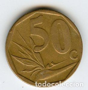 Monnaies anciennes d'Afrique: SOUTH AFRIKA.AFRICA DEL SUR 50 CENTS 2008 MBC.VER FOTOS ADICIONALES. C9