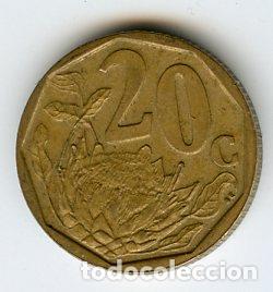 Monnaies anciennes d'Afrique: SOUTH AFRIKA.AFRICA DEL SUR 20 CENTS 2008 MBC.VER FOTOS ADICIONALES. C10