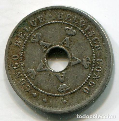 Monedas antiguas de &Aacute;frica: CONGO BELGA - 5 CENTIMOS 1926 - Foto 2