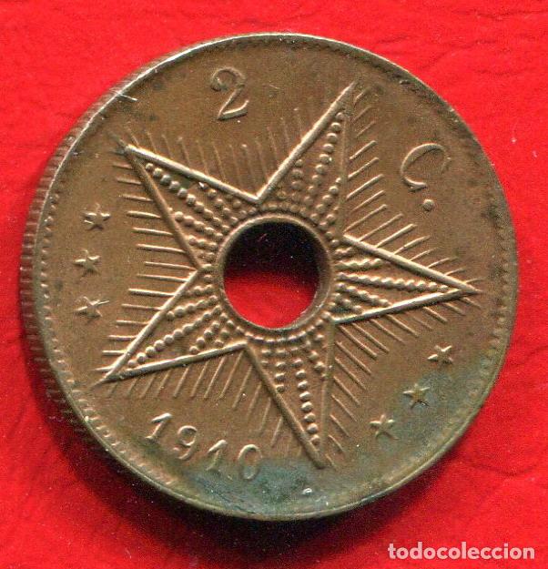 Monedas antiguas de &Aacute;frica: CONGO BELGA - 2 CENTIMOS 1910 - Foto 1
