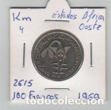 Old Coins of Africa: MONEDA ESTADOS AFRICA OESTE 100 FRANCOS 1969