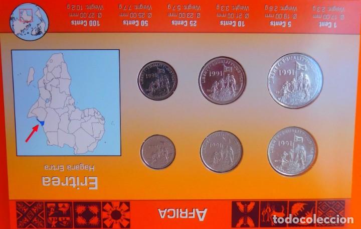 Monedas antiguas de &Aacute;frica: ERITREA, SET DE MONEDAS. - Foto 3