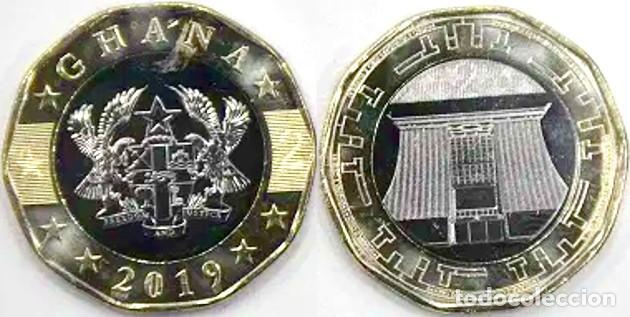 Monedas antiguas de &Aacute;frica: GHANA 2 CEDIS 2019 - Foto 1