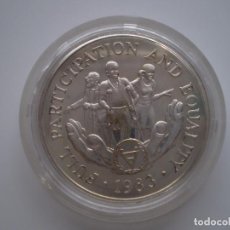 Monedas antiguas de África: 20 DOLARES LIBERIA 1983 - FULL PARTICIPATION AND EQUALITY. 28,28GR PLATA. Lote 213973292