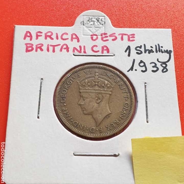 Alte M&uuml;nzen aus Afrika: Africa del Oeste Brit&aacute;nica 1 chelin shilling 1938