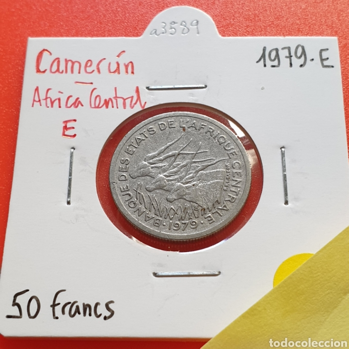 Alte M&uuml;nzen aus Afrika: Camer&uacute;n Africa Central 50 francos 1979 letra E
