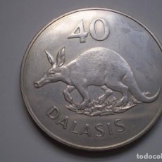 Monedas antiguas de África: 40 DALASIS 1977 GAMBIA 35,25 GR PLATA (AG 925) SC. Lote 218325447