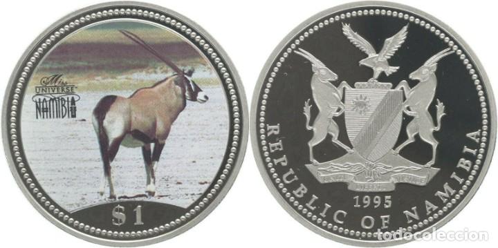 Monedas antiguas de &Aacute;frica: NAMIBIA 1 DOLAR 1995 - Foto 1