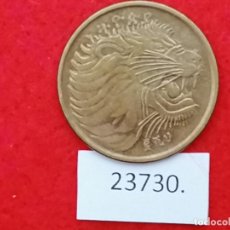 Monete antiche di Africa: ETIOPÍA 10 CÉNTIMOS 1969, LEÓN, ANTÍLOPE. Lote 220656422